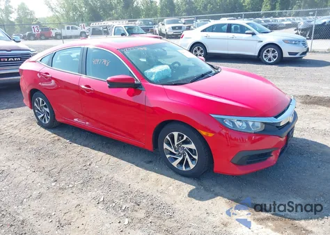 2017 Honda Civic Ex из США, поврежденный, VIN 2HGFC2F76HH544724